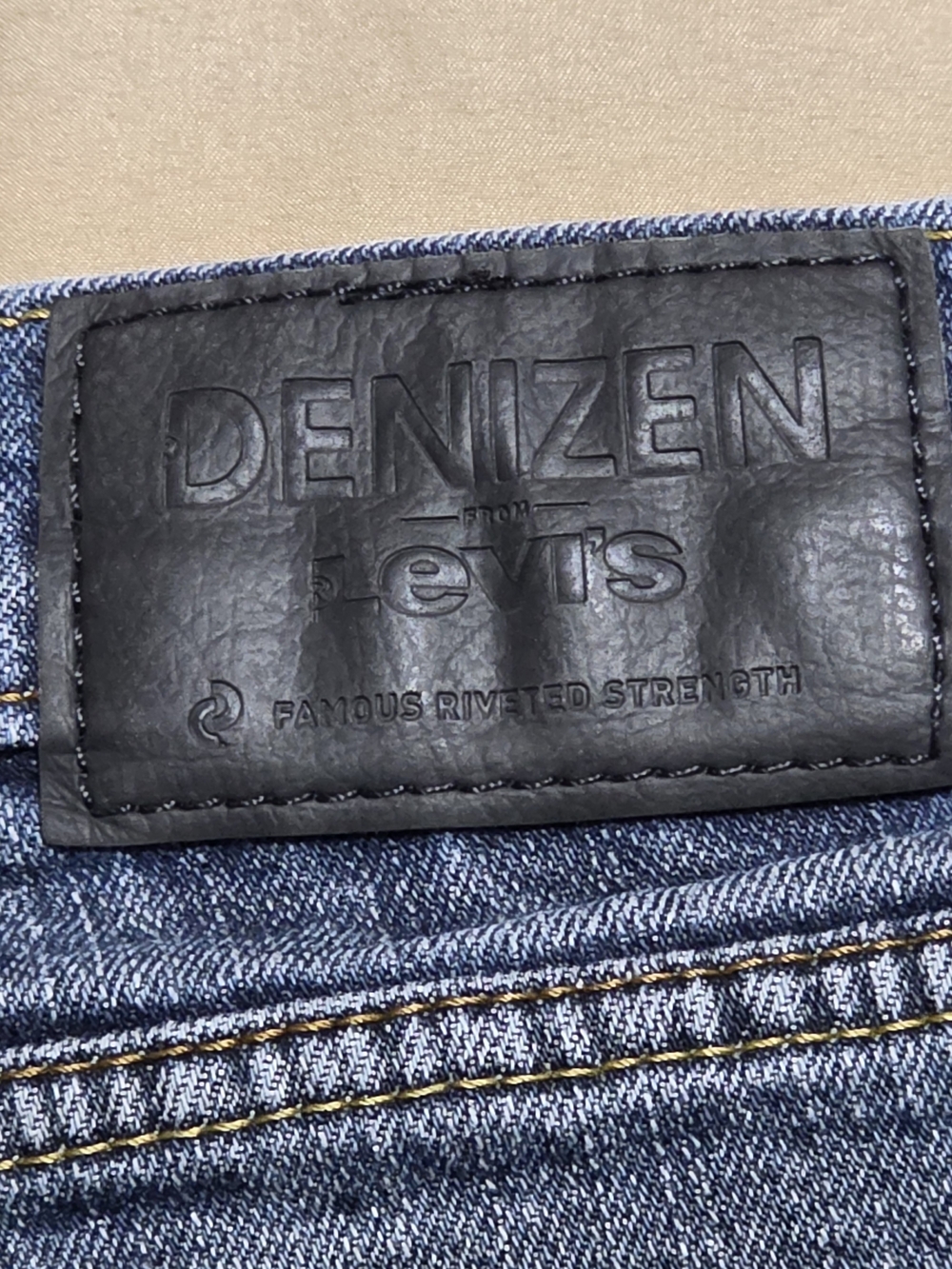 Denizen from Levis Mens 32x34 Slim Straight Fit Jeans Blue Stretch Denim 232 - Picture 12 of 12